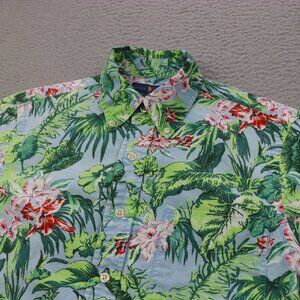 Ralph Lauren Shirt Mens Small Slim Fit Multicolor Floral Hawaiian Button Down
